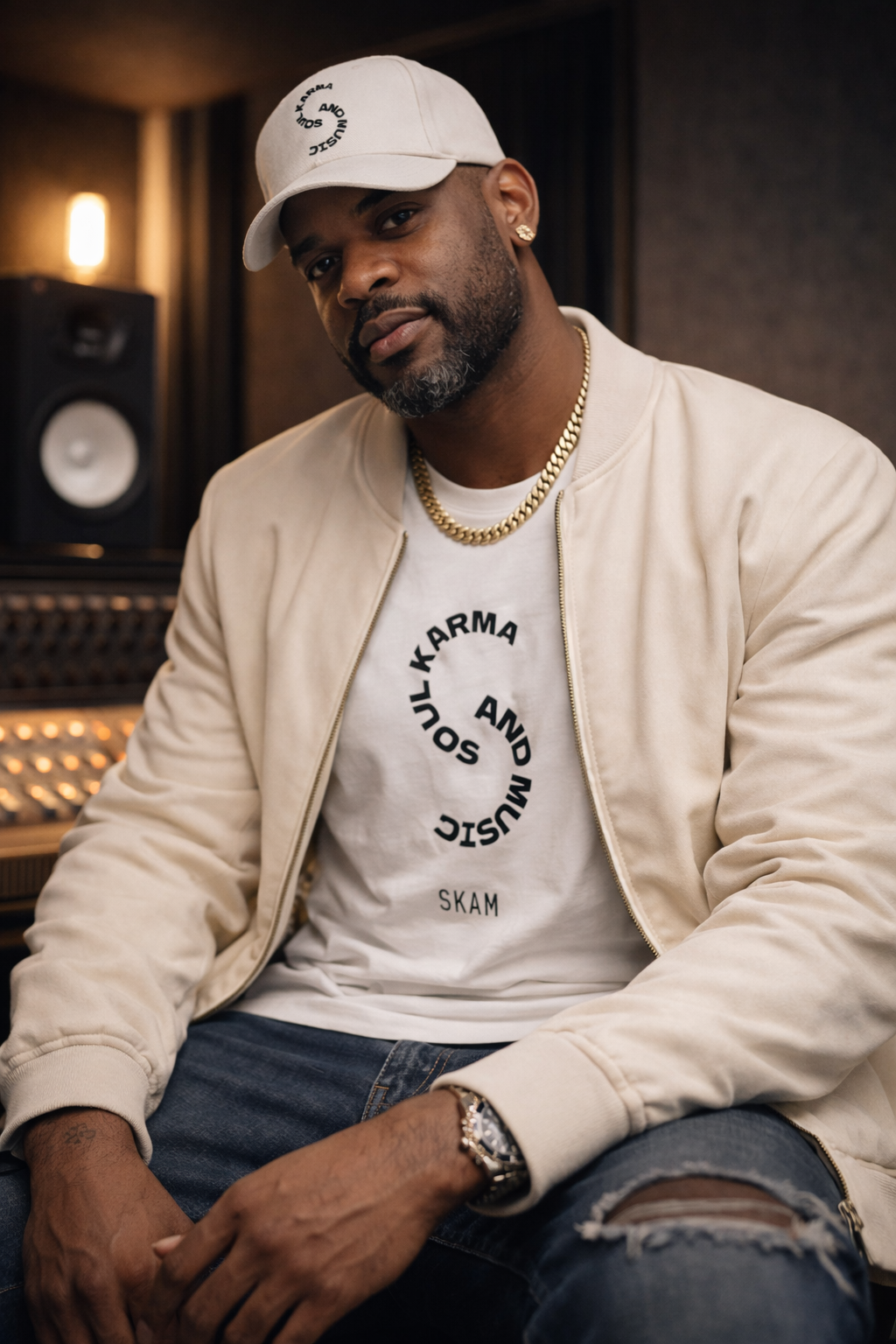 S.K.A.M. playing guitar